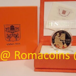 100 Euro Vaticano 2016 Oro Proof Fondo Specchio