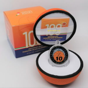 10 Euro Italia 2021 100 Anni Pallacanestro Basket Fip Fdc
