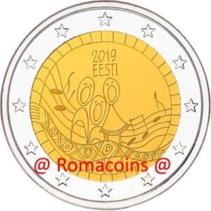 2 Euro Commemorativi Estonia 2019 Festival della Canzone