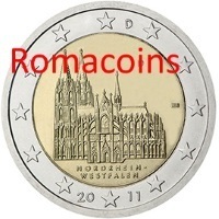 2 Euro Commemorativi Germania 2011 Westfalen Zecca A