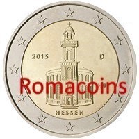 2 Euro Commemorativi Germania 2015 Hessen Zecca A