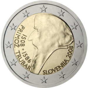 2 Euro Commemorativi Slovenia 2008 Moneta