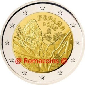 2 Euro Comemorativo Espanha 2022 Parque Nacional de Garajonay