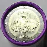Rollmuenzen 2 Euro Spanien 2015 Höhle von Altamira