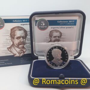 5 Euro Italien 2017 Francesco De Sanctis Silber Polierte PP