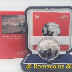 5 Euro Italien 2019 Cesare Maccari Silber Polierte Platte PP