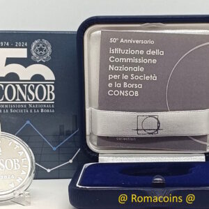 5 Euro Italien 2024 50 Jahre Consob Silber PP