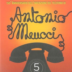 5 Euro Itália 2021 Antonio Meucci Cobre Bnc