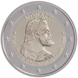 2 Euro Commemorativi Monaco 2024 Carlo V