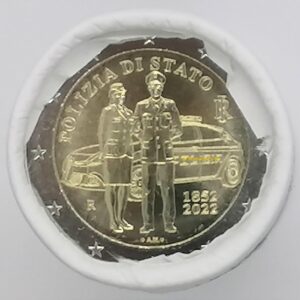 Münzrolle Italien 2 Euro 2022 Italienische Polizei