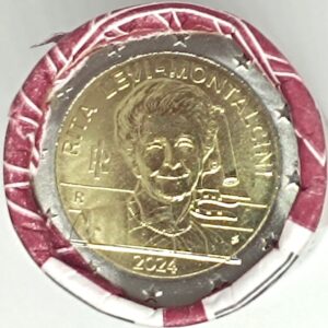 Roll Coins Italy 2 Euro 2024 Rita Levi-Montalcini Rare