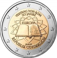 2 Euro Commemorative Coins 2007 Treaty of Rome