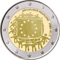 2 Euro Commemorative Coins 2015 Flag