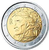 2 Euro Dante Alighieri