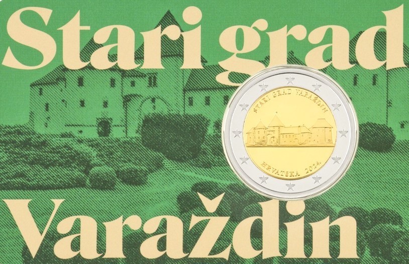 Coincard Croazia 2024 2 Euro Varazdin Fdc