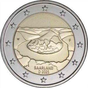 2 Euro Commemorativi 2025 Germania Presidenza del Saarland