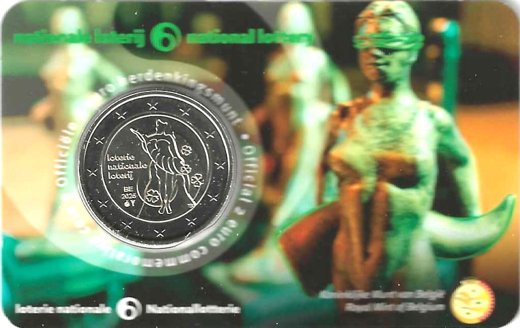 Coincard Belgio 2025 Lotteria Nazionale Lingua Olandese