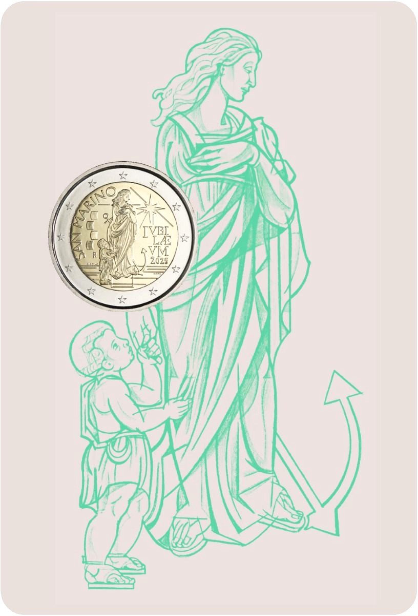 2 Euro Commemorativi San Marino 2025 Giubileo