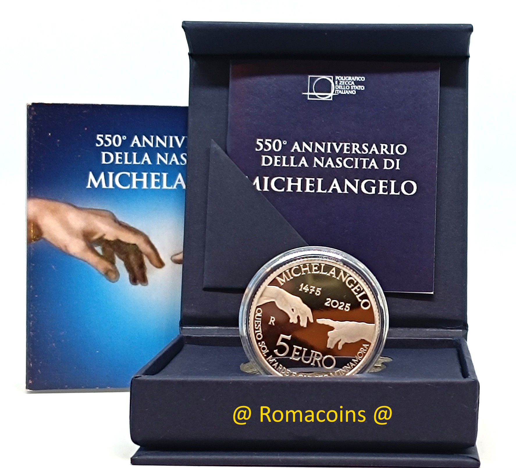5 Euro Michelangelo 2025 Italia Argento Proof