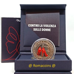 5 Euro Italia 2025 Contro la violenza sulle Donne Argento