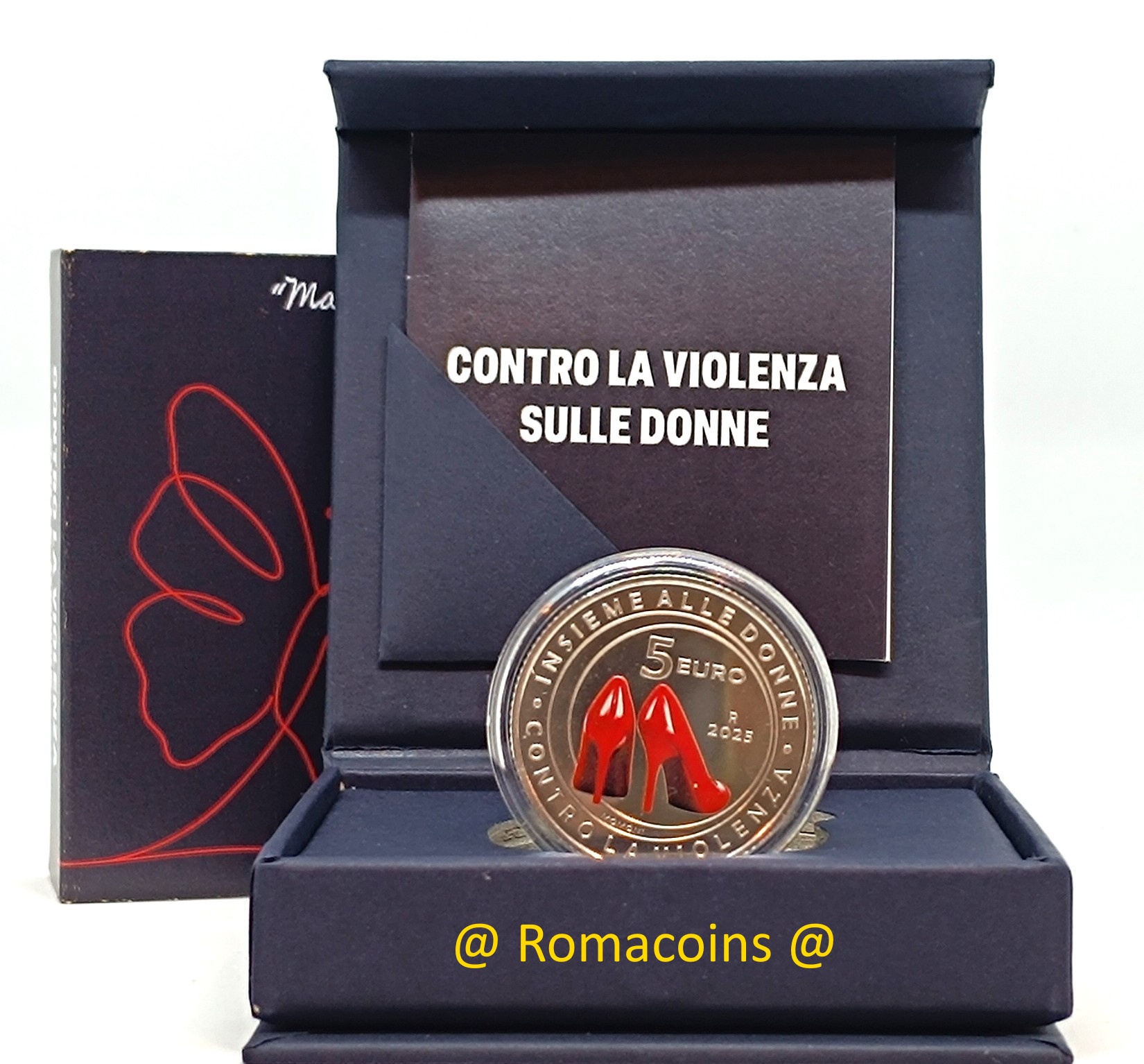 5 Euro Italia 2025 Contro la violenza sulle Donne Argento