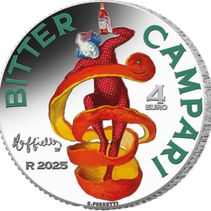 4 Euro Italia 2025 Campari Argento Proof