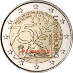 2 Euro Commemorativi 2025 Lussemburgo Dichiarazione Schuman