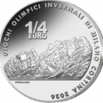 25 Centesimi Italia 2025 1/4 Euro Milano Cortina 2026 3 Monete