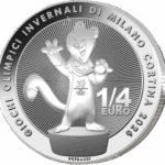 25 Centesimi Italia 2025 1/4 Euro Milano Cortina 2026 Mascotte