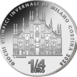25 Centesimi Italia 2025 1/4 Euro Milano Cortina 2026 Duomo