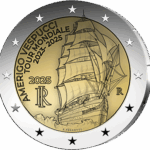 2 Euro Commemorativi Italia 2025 Amerigo Vespucci