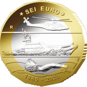 6 Euro Italia 2025 Guardia Costiera Moneta Fdc