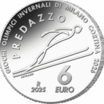 6 Euro Italia 2025 Salto con gli Sci Argento Proof 1 OZ