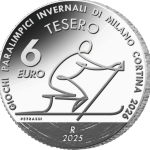 6 Euro Italia 2025 Sci di Fondo Paralimpico Argento Proof