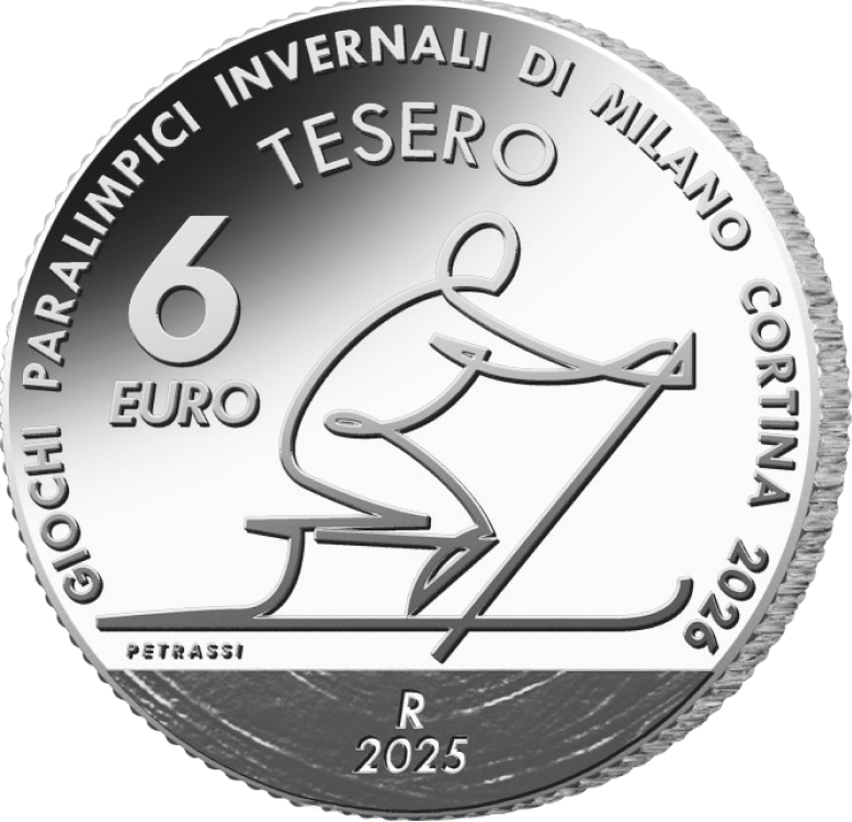 6 Euro Italia 2025 Sci di Fondo Paralimpico Argento Proof