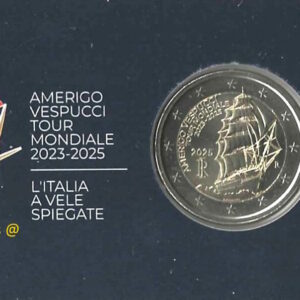 Coincard Italia 2025 2 Euro Commemorativi Vespucci
