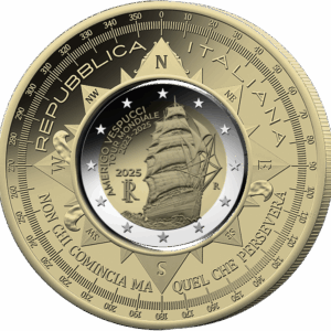 10 Euro Amerigo Vespucci 2025 Italia Moneta Ciambella