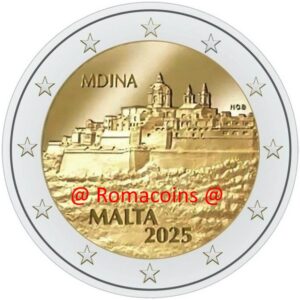 2 Euro Commemorativi 2025 Mdina