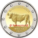2 Euro Commemorativi Malta 2025 Mucca