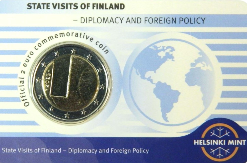 Coincard Finlandia 2025 2 Euro Diplomazia
