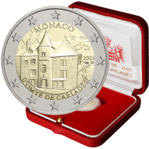 2 Euro Commemorativi Monaco 2025 Comté de Carlades