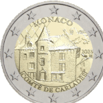 2 Euro Commemorativi Monaco 2025 Comté de Carlades Proof