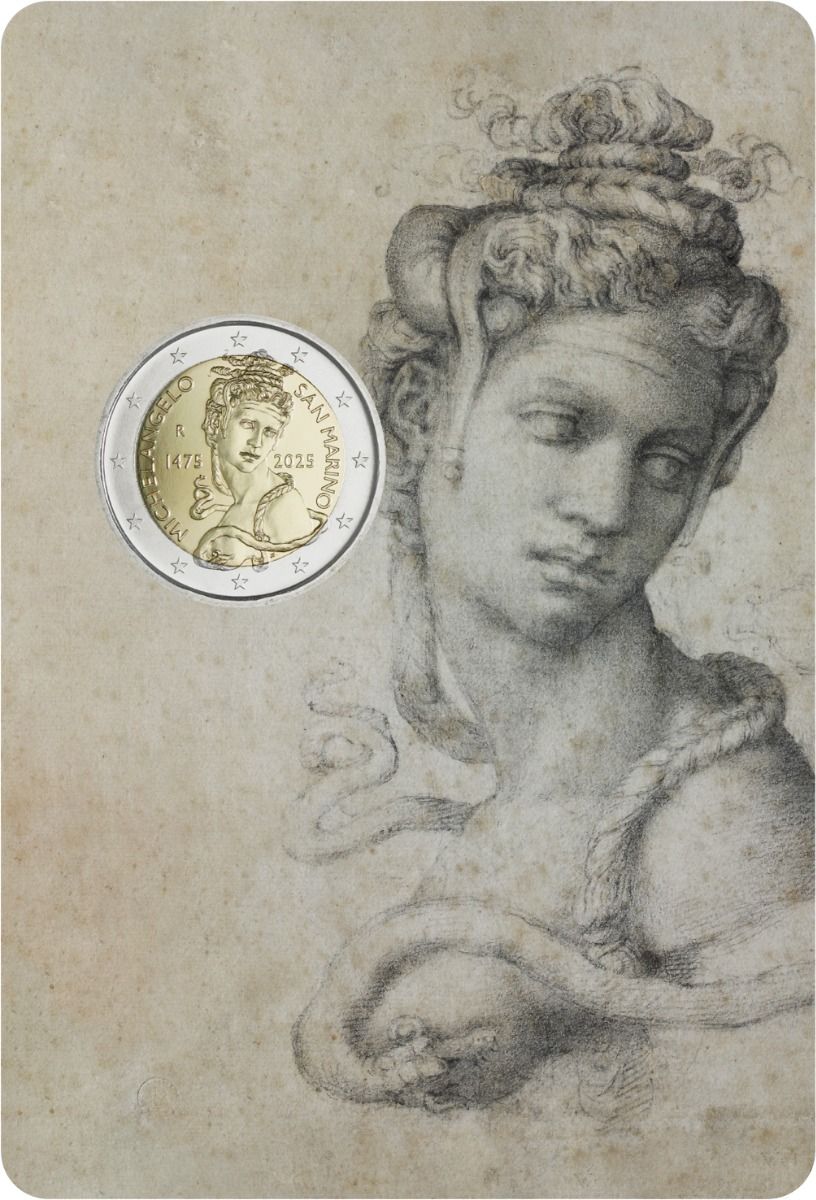 2 Euro Commemorativi San Marino 2025 Michelangelo