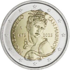 2 Euro Commemorativi San Marino Michelangelo