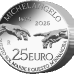 25 Euro Michelangelo 2025 Italia Argento 1 Kg