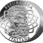 25 Euro Michelangelo 2025 Italia Argento 1 Kg 200 Pezzi