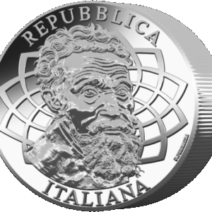 25 Euro Michelangelo 2025 Italia Argento 1 Kg 200 Pezzi