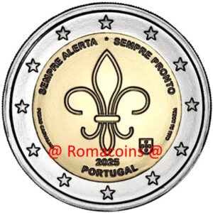 2 Euro Commemorativi Portogallo 2025 Scout