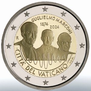 2 Euro Comemorativi Vaticano 2024 Guglielmo Marconi