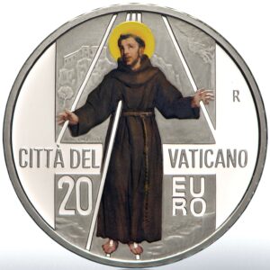 20 Euro Vaticano 2024 Argento San Francesco Proof